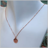 PS10.39 Rose Gold Plated Necklace with Disc