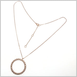 PS10.41 Rose Gold Plated Necklace with Ring