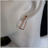 PS11.104 Rose Gold Plated Sterling Silver Earrings