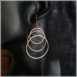 PS11.110 Rose Gold Plated Sterling Silver Earrings