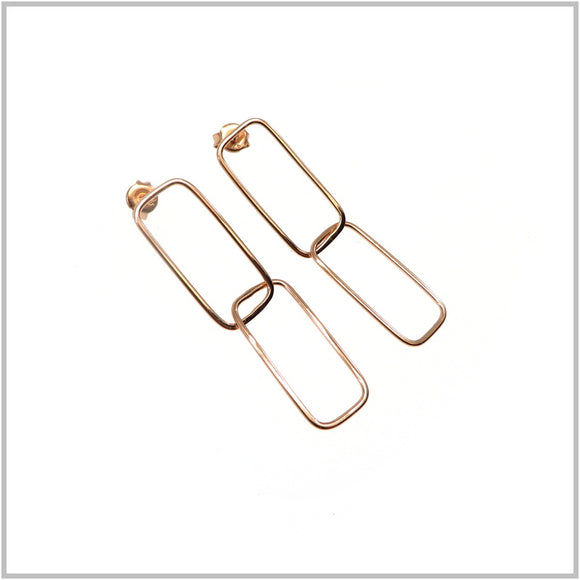 PS11.116 Rose Gold Plated Sterling Silver Earrings