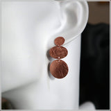 PS11.119 Rose Gold Plated Sterling Silver Earrings
