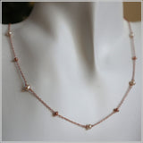 PS11.128 Rose Gold Plated Sterling Silver Necklace