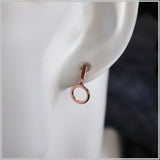 PS11.137 Rose Gold Plated Sterling Silver Earrings