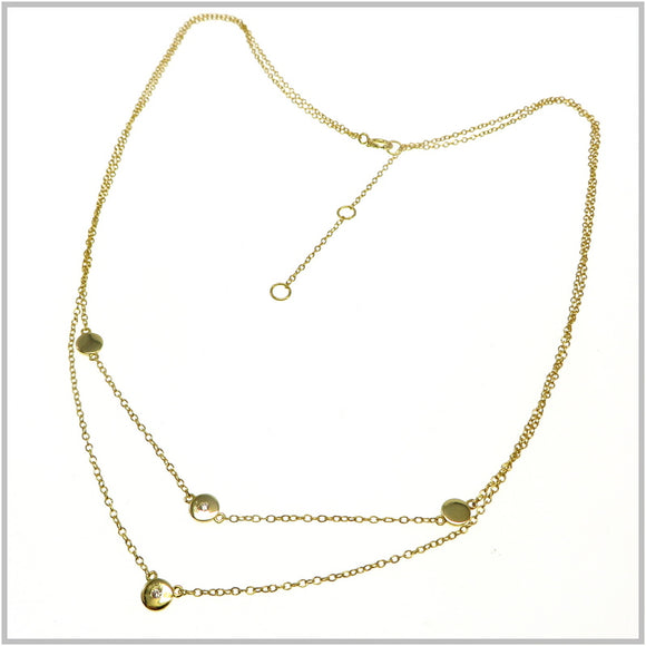 PS11.143 Gold Plated Sterling Silver Necklace