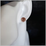 PS11.19 Rose Gold Plated Sterling Silver Stud Earrings