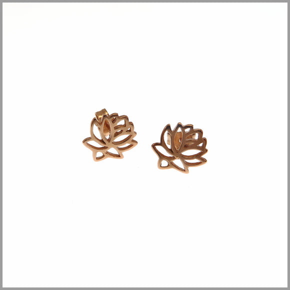 PS11.19 Rose Gold Plated Sterling Silver Stud Earrings