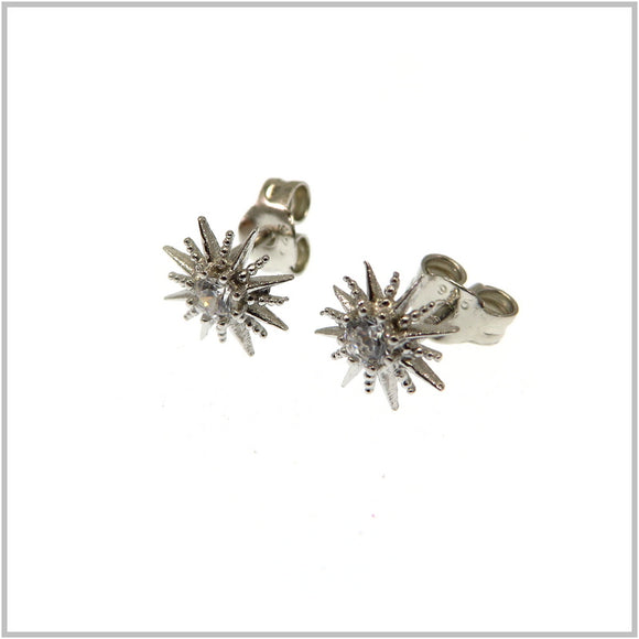 PS11.1 Flower Sterling Silver Stud Earrings