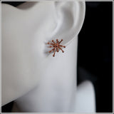 PS11.22 Rose Gold Plated Sterling Silver Stud Earrings