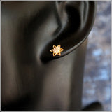 PS11.24 Gold Plated Sterling Silver Stud Earrings