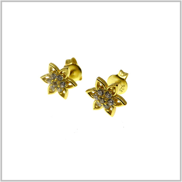 PS11.24 Gold Plated Sterling Silver Stud Earrings