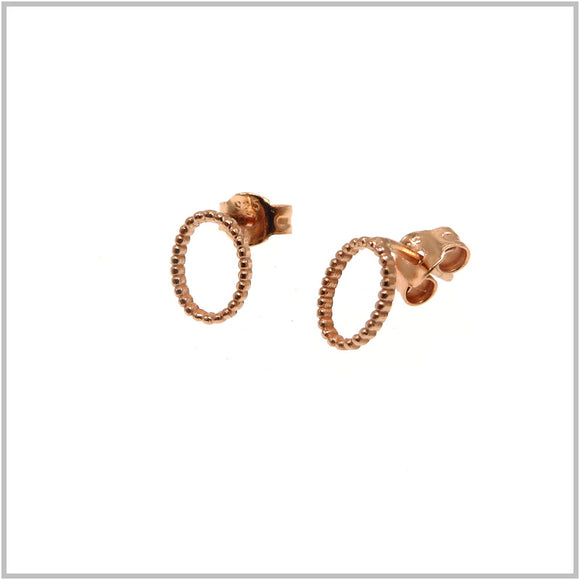 PS11.37 Rose Gold Plated Sterling Silver Stud Earrings
