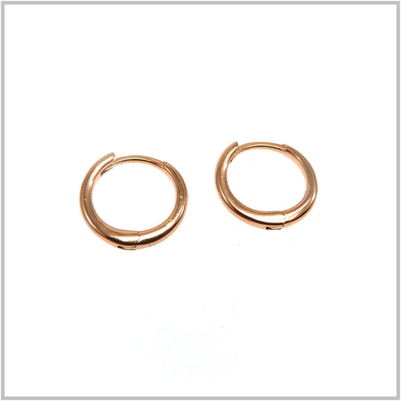 PS11.47 Rose Gold Plated Sterling Silver Hoop Earrings