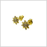 PS11.61 Gold Plated Sterling Silver Stud Earrings