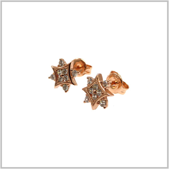 PS11.62 Rose Gold Plated Sterling Silver Stud Earrings