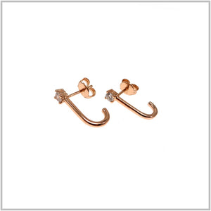 PS11.71 Rose Gold Plated Sterling Silver Earrings