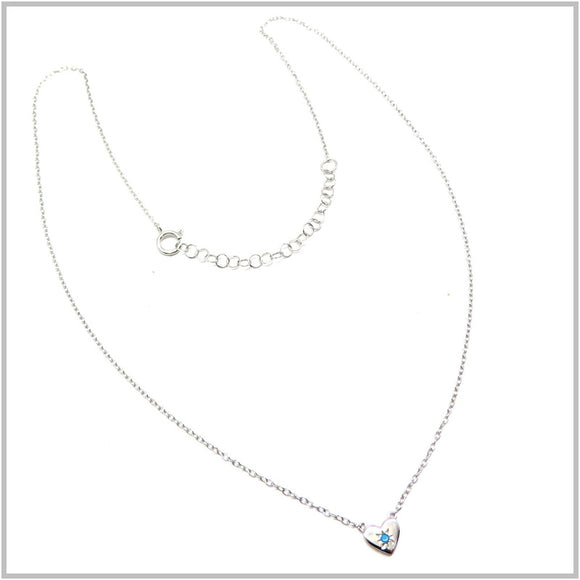 PS12.100 Heart Sterling Silver Necklace