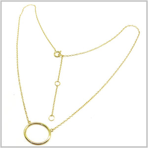 PS12.134 Oval Gold Plated Necklace