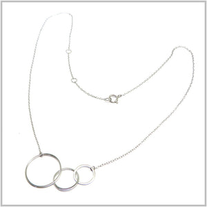 PS12.136 Circles Sterling Silver Necklace