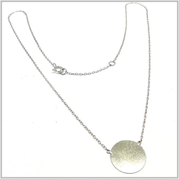 PS12.139 Disc Sterling Silver Necklace