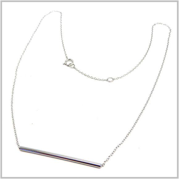 PS12.142 Loose Bar Sterling Silver Necklace