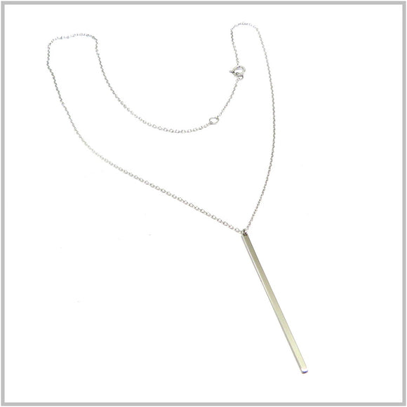 PS12.145 Single Bar Sterling Silver Necklace