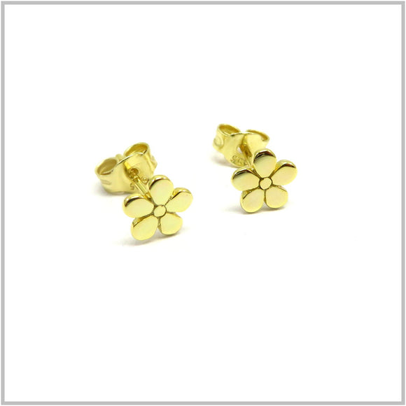 PS12.20 Daisy Gold Plated Sterling Silver Stud Earrings