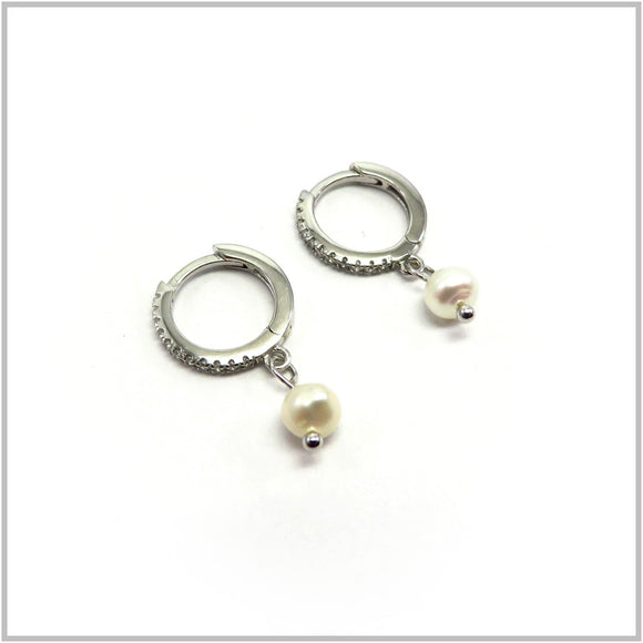 PS12.49 Freshwater Pearl Sterling Silver Earrings