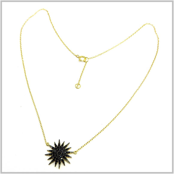 PS12.65 Star Gold Plated Sterling Silver Necklace