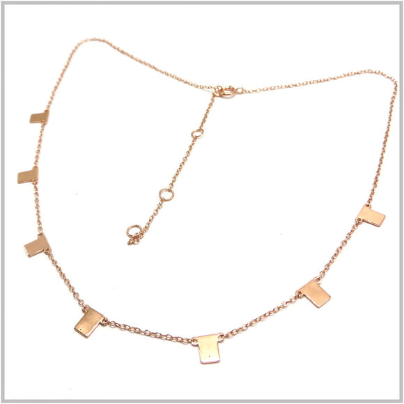 PS12.78 Rose Gold Plated Sterling Silver Necklace