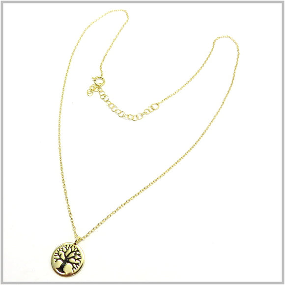 PS12.95 Tree of Life Gold Plated Sterling Silver Necklace