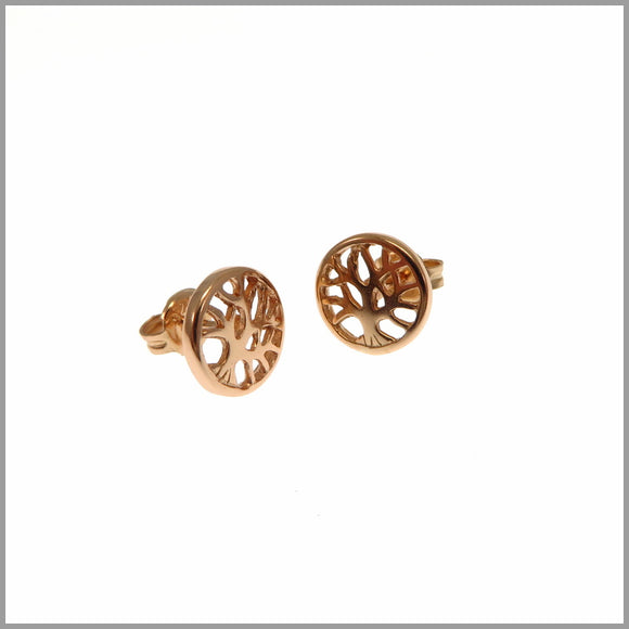 PS9.54 Rose Gold Tree of Life Earrings