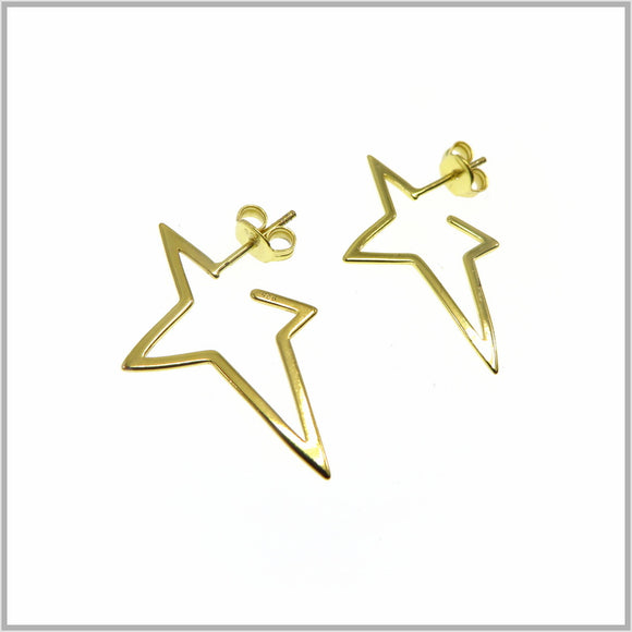 PS9.14 Gold Fallen Star Stud Earrings