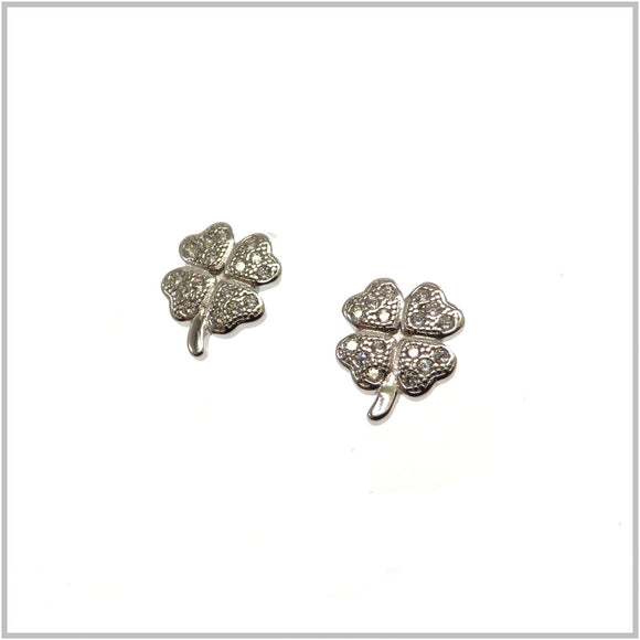 TY3.18 Clover Leaf Sterling Silver Stud Earrings