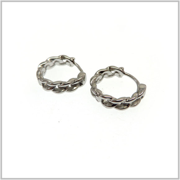 TY3.39 Sterling Silver Hoop Earrings